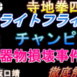 （弁護士解説）ボクシング世界王者・寺地拳四郎選手の器物損壊事件について