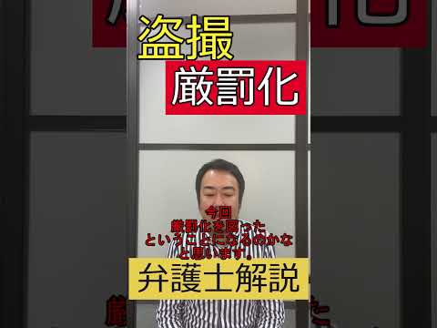 千葉の弁護士が性的姿態等撮影罪を解説するYouTube動画のサムネイル画像