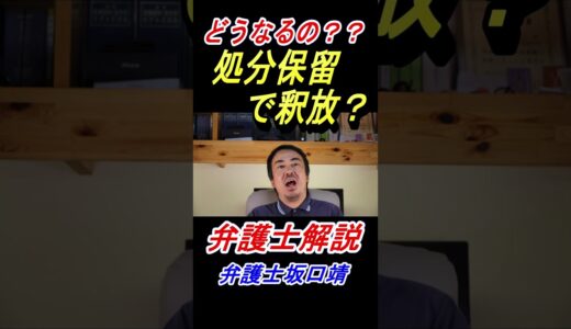 羽賀研二さんの処分保留で釈放を解説【弁護士が解説】
